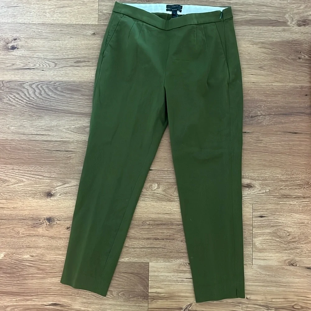 Classic j crew Martie pant in green - Picture 1 of 4